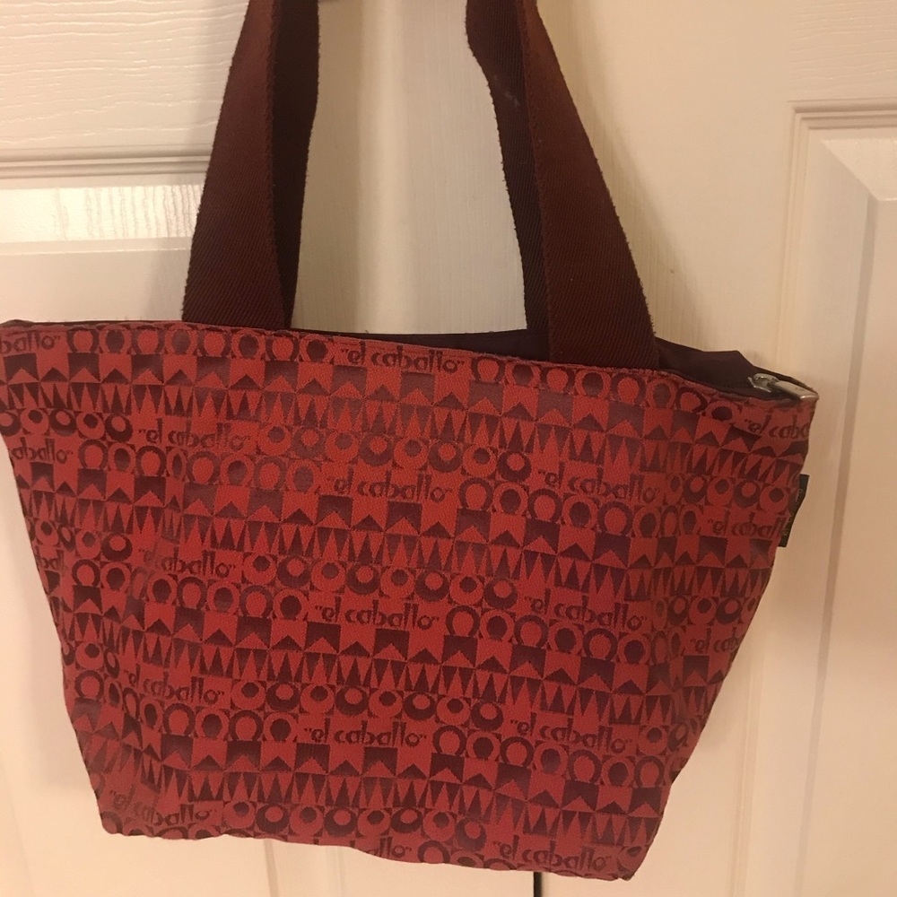 Small tote handbag.  Made in Spain  El Caballo